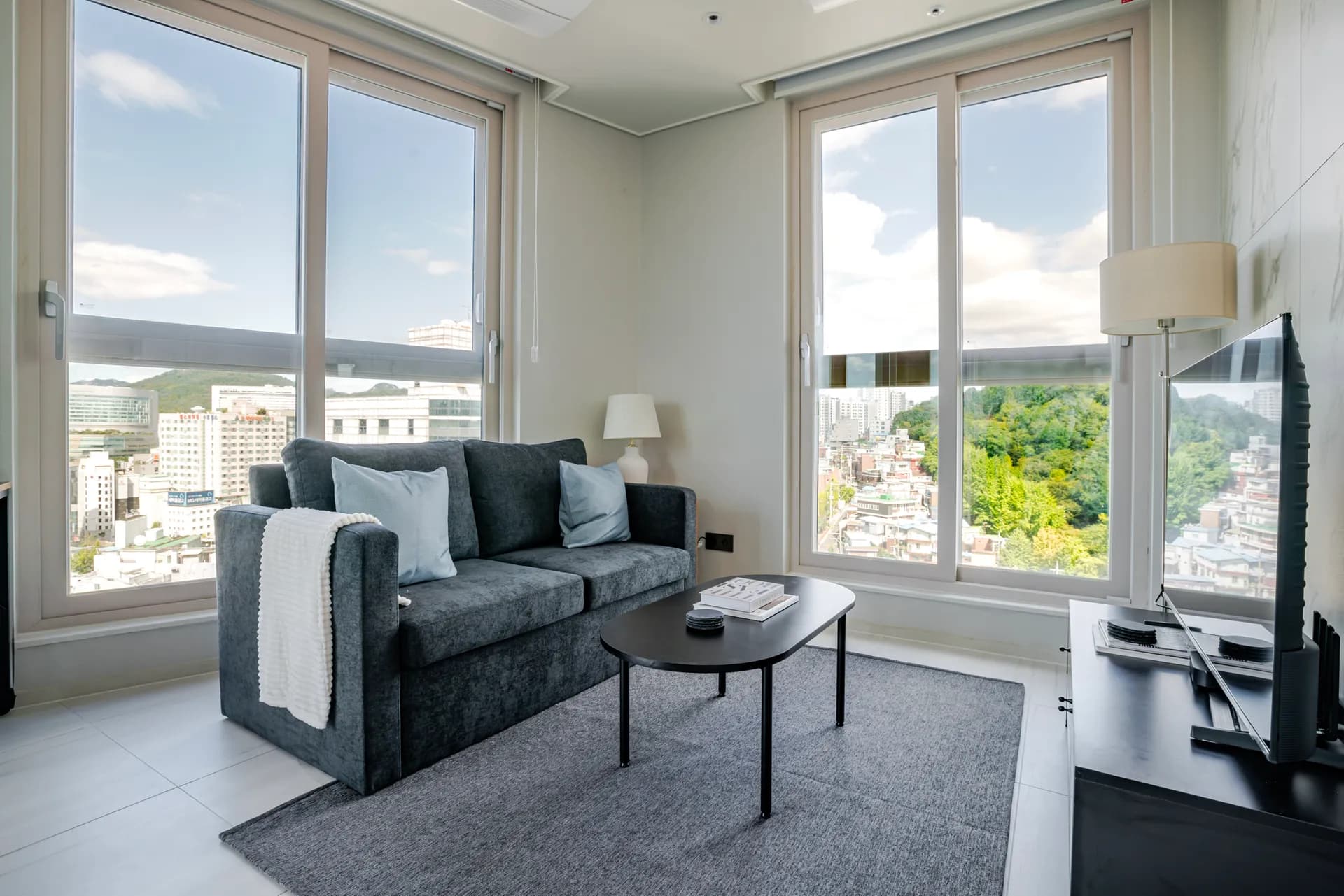 High-Floor One-Bedroom Home near Sinchon Station - 1